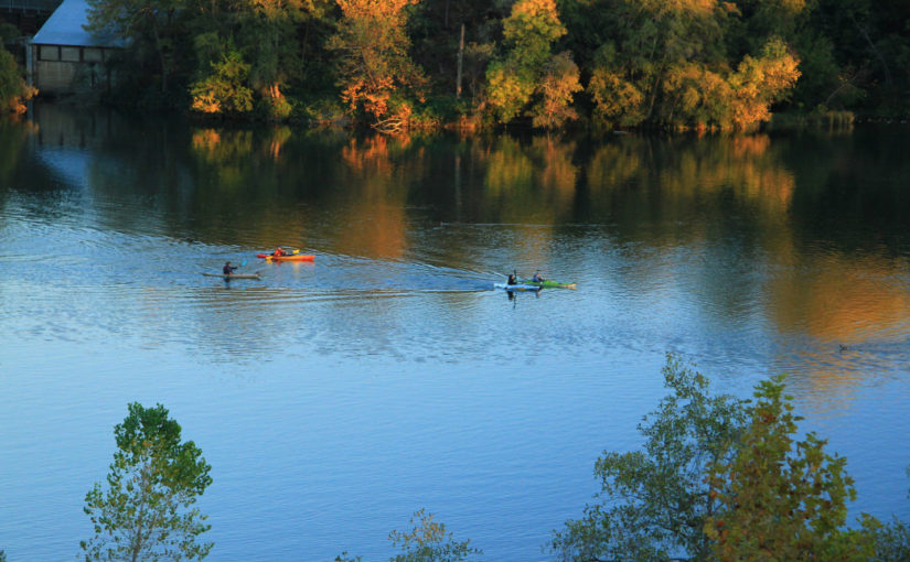 Paddling in Natoma Lake