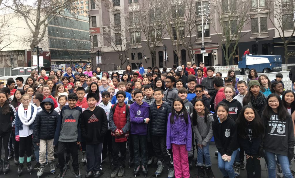 Ice Skating Students