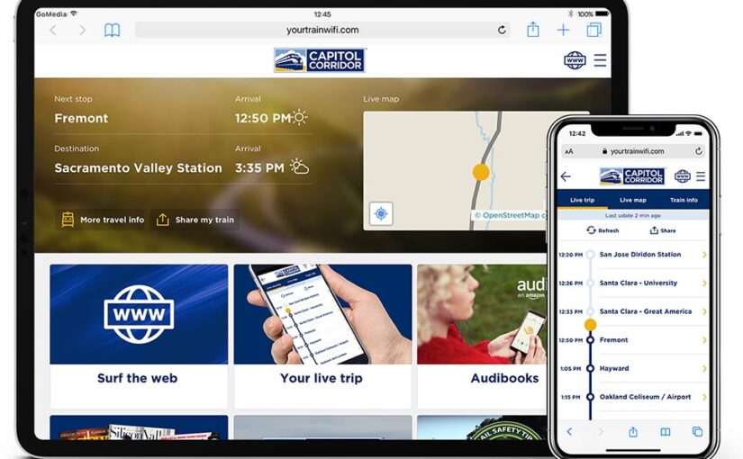 Capitol Corridor Wi-Fi landing page