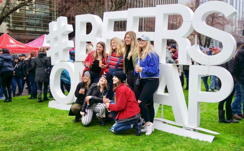 Girls at Capitol Beer Fest in Sacramento