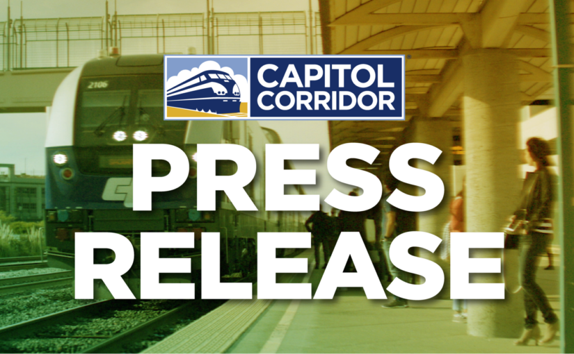 Capitol Corridor Awarded $42 million from California State Transportation Agency