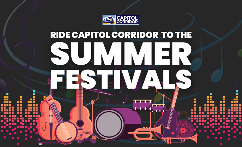 Summer Music Festivals Along the Capitol Corridor Route