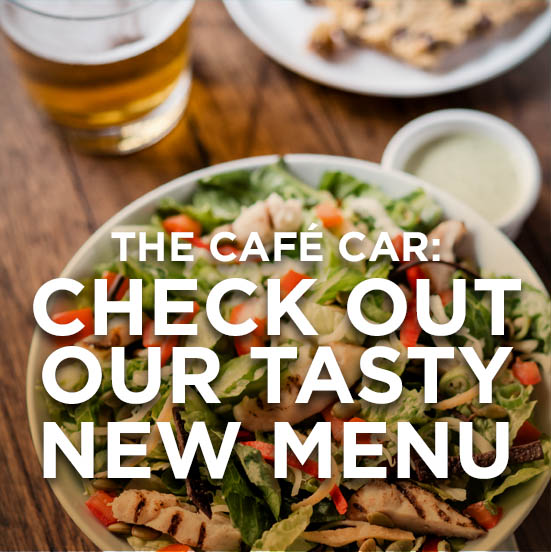 Enjoy the Cafe Car!