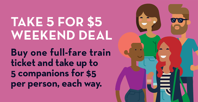 Take 5 for $5 Weekend Deal