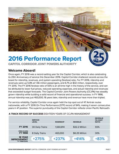 2016 Performance Report