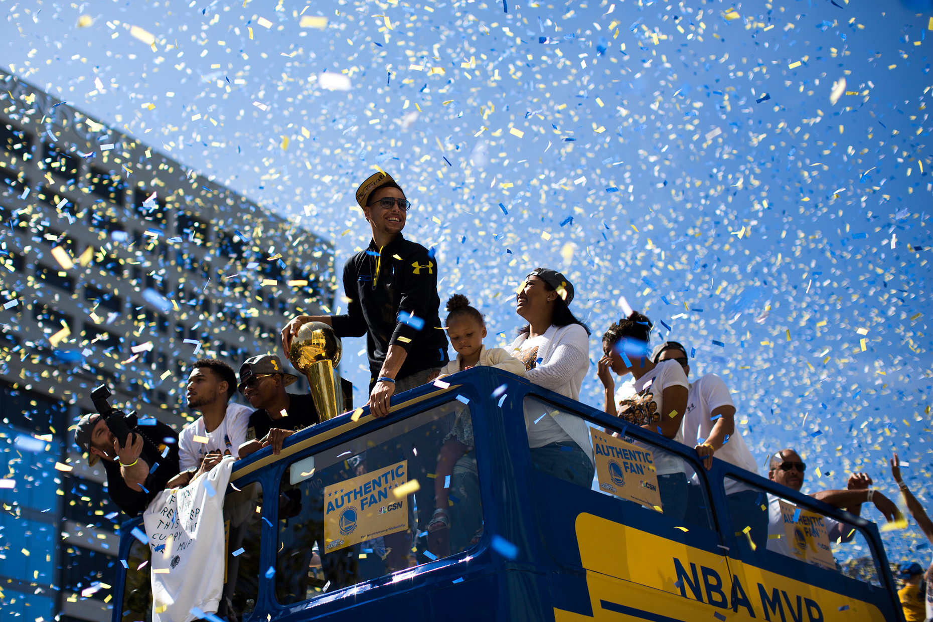 Warriors Parade in Downtown Oakland, Tuesday, June 12