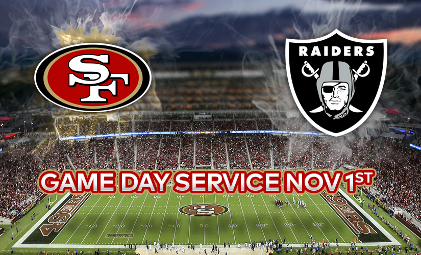 when is the raiders and 49ers game