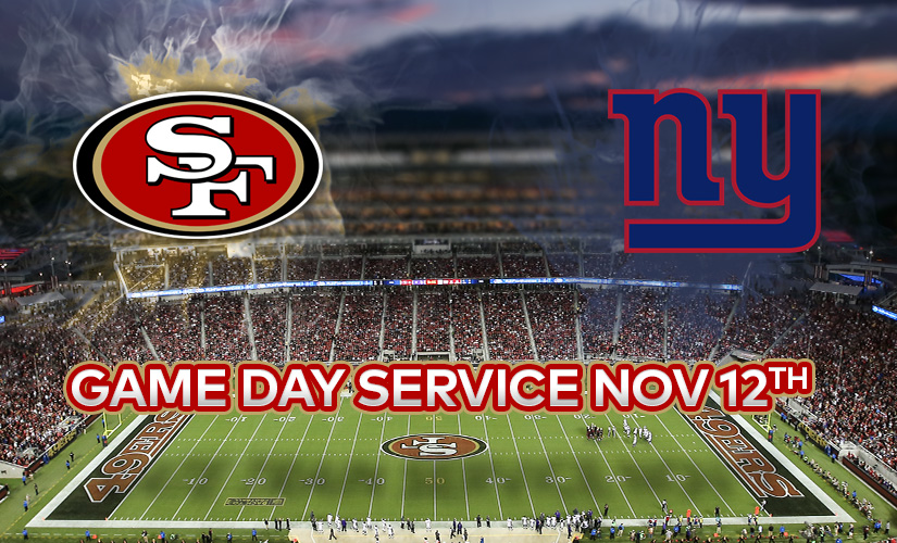 Gameday Service for 49ers vs. NY Giants on November 12 at Levi's Stadium -  Capitol Corridor