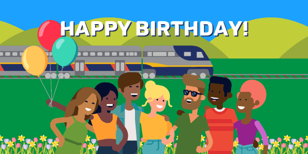 Birthday Greeting - Stride On Board